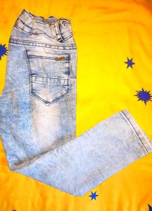 Голубые джинсы2 фото