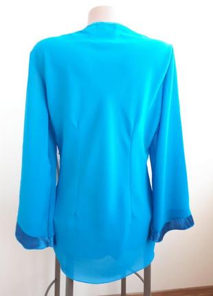 Шифоновая блузка estelle туника кофточка бохо широкие рукава акцентные2 фото