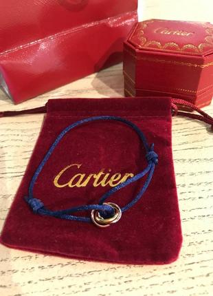 Брендовый браслет cartier синий цвет2 фото