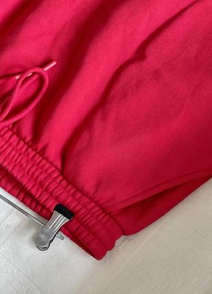 Красная хлопковая юбка на флисе от zara в размере l5 фото