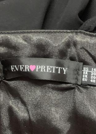 Вечернее длинное черное платье ever pretty высокий рост размер 20/2xl, 3xl, 4xl8 фото