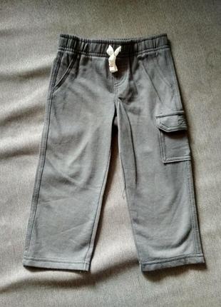 Детские спортивные штаны брюки двунитка carter's, сша, 24м, мальчику на 1-2 года1 фото