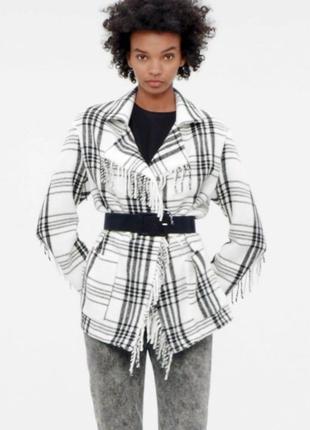 Женское пончо жакет кардиган bershka