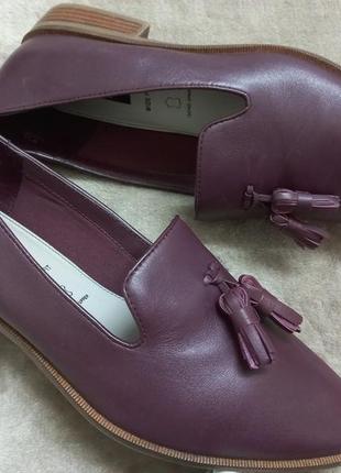 Туфли-лоферы фирменные кожа жен.41р.m&s clarks индии