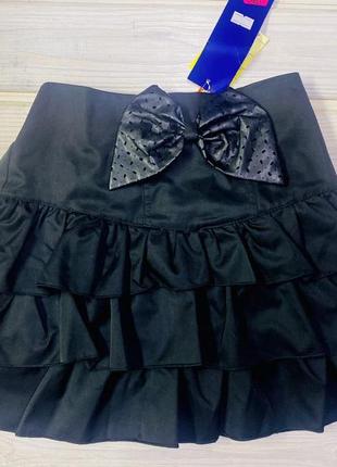 Расклешенная юбка с рюшами 116-146