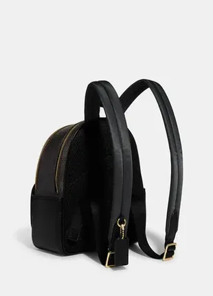 Оригинальный кожаный рюкзак coach mini court backpack in signature canvas3 фото