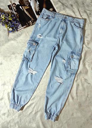 Джинсы карго uk 12