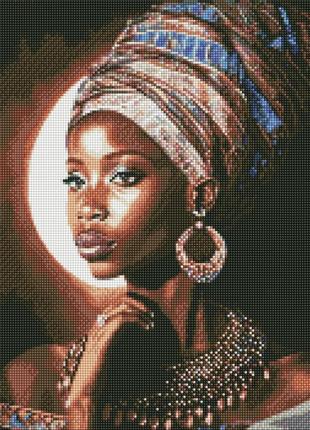 Алмазна мозаїка "африканська красуня" ©art_selena_ua amo7661 40х50 см ідейка топ