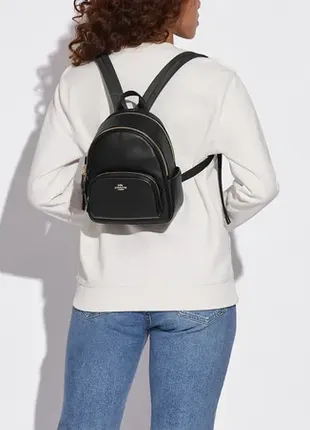 Оригінальний шкіряний рюкзак coach mini court backpack