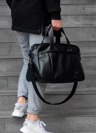 Сумка чоловіча — жіноча/сумка для фітнесу/дорожня сумка. колір: чорний4 фото