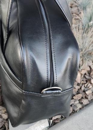 Сумка чоловіча — жіноча/сумка для фітнесу/дорожня сумка. колір: чорний10 фото