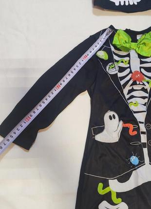 Скелет смерть карнавальный маскарадный костюм на хеллоуин3 фото