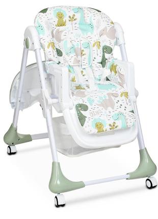 Стульчик для кормления bambi dino pine green арт. 3233 топ7 фото