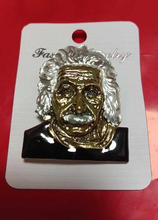 Брошка портрет альберта ейнштейна