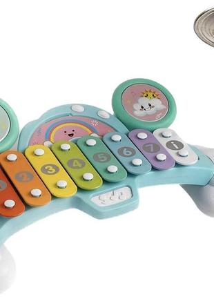 Музыкальная игрушка – барабанная установка с ксилофоном