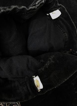 Штани джинси вельвет теплі чорно-сірі демі/зима подвійні-на теплій підкладці на хлопчика 8-9-10років10 фото