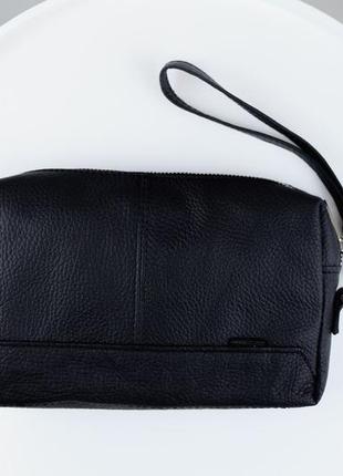 🟡шкіряна барсетка, клатч-гаманець із натуральної зернистої шкіри skill bronx4 фото