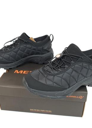 Кроссовки термо спортивные мужские черные merrell ice cup. удобная зимняя обувь мерелл айс кап5 фото