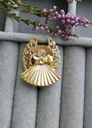 Jane вінтажна брошка ангел, кристал, ажурна, філігрань, вінтаж, колекційна