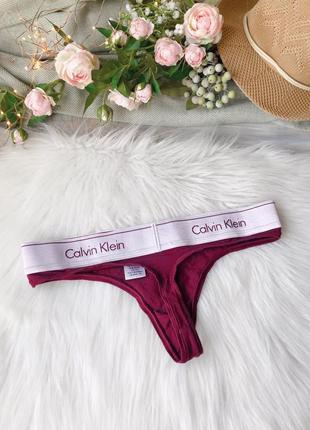 Бордовые стринги calvin klein2 фото