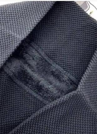 Бесшовные хлопковые термо лосины на меху, с широкой прочной резинкой, размер универсальный 44-581 фото
