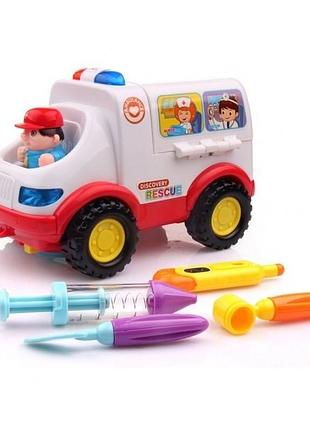 Доктор дитячий ігровий набір машинка мелодії, звук мотора, світло фар