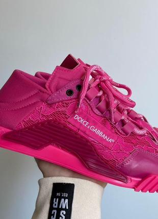 Sale   кросовки в стиле dolce&amp;gabbana - ns1 neon pink