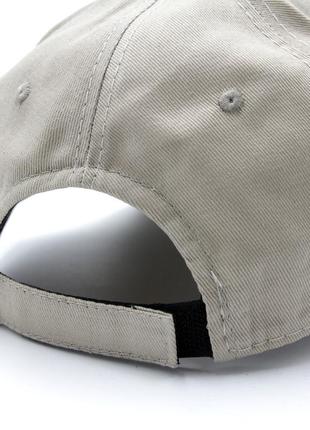 Патриотическая кепка с гербом украины, бейсболка (l) на лето, бежевый бейс мужской/женский с тризубом топ4 фото