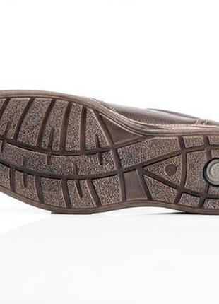 Мужские кожаные туфли comfort walk brown. код: 006 к