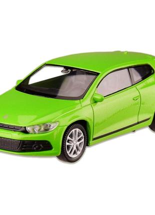 Машина металева volkswagen scirocco "welly" 44027cw масштаб 1:43 топ