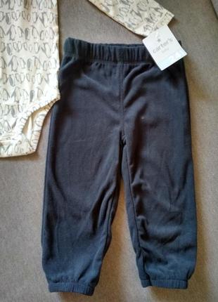 Комплект пижама carter's (картерс) сша – бодик и штаны, мальчику на 1,5-2 года 24м2 фото