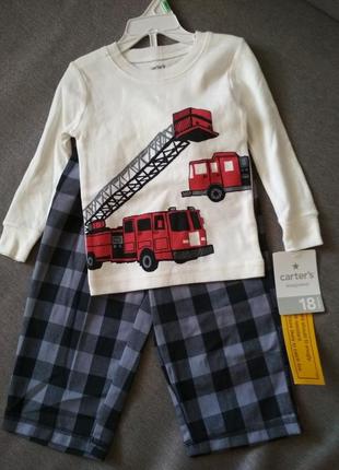 Піжама костюм-комплект, новий carter's (карверс), оригінал — сушарка, хлопчику на 1-2 роки, 18 м