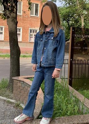 Стильный джинсовый пиджак куртка levis на 6-7 лет