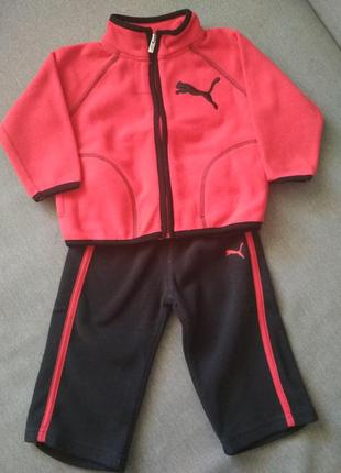 Спортивный детский костюм puma, новый, оригинал сша, размер 12м, 9-12м