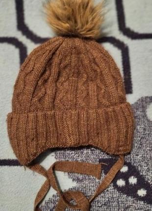 Зимова шапка на флісі.2 фото