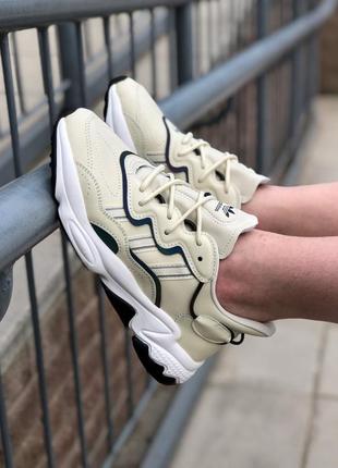 Кроссовки adidas ozweego milk white7 фото