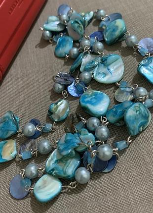 А 182/62 бусы винтаж перламутр