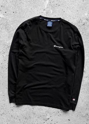 Champion men’s black long sleeve t-shirt лонгслів, кофта