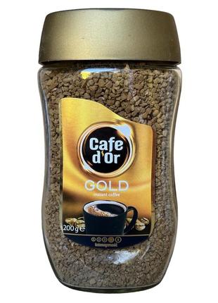 Розчинна сублімована кава cafe d'or gold export 200г