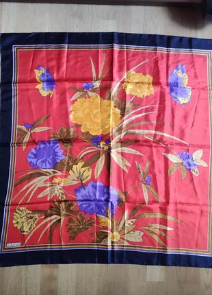 Sunkgungsa роскошный яркий платок каре винтаж.4 фото