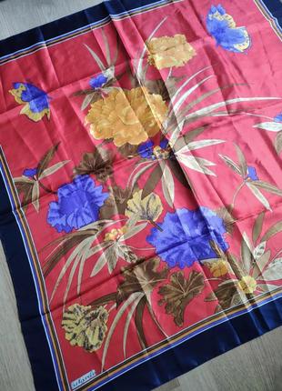 Sunkgungsa роскошный яркий платок каре винтаж.8 фото
