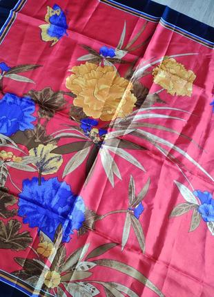 Sunkgungsa роскошный яркий платок каре винтаж.3 фото