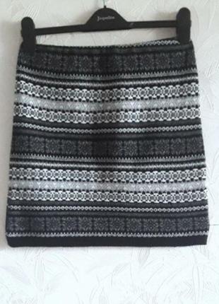 Тёплая юбка машинной вязки, 46-48-50?, акрил, эластан, parisian collection
