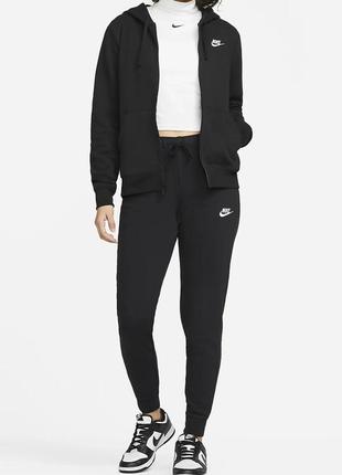 Спортивные штаны женские nike club flc pant tight (арт. dq5174-010)5 фото