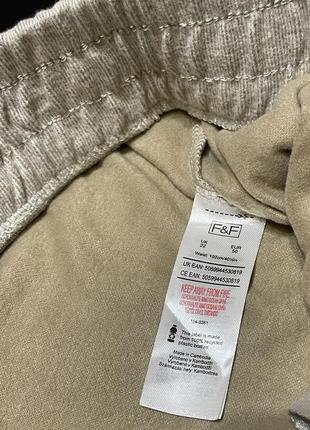 Бежеві комфортні жіночі штани з кишенями бренд f& f 🌷розмір uk 22/ наш 56 💥4 фото
