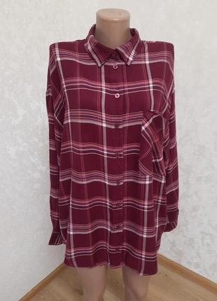 Відмінна сорочка в клітинку великий розмір  studio