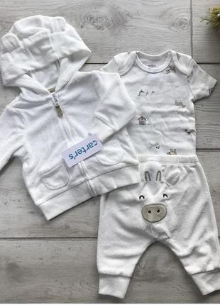 Махровый костюм комплект для младенцев 3м, 9м 62см, 72см картерс carters