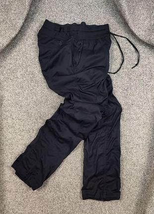 Шикарные нейлоновые брюки the north face повседневные / турестические легкие темно синие arcteryx