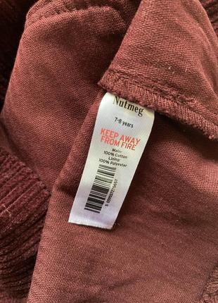 Вельвет вельветовый сарафан бордовая новая одежда 7,8 лет2 фото