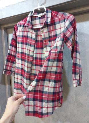 Стильна,фірменна,сорочка ,рукав 3/4 на дівчинку 8 років